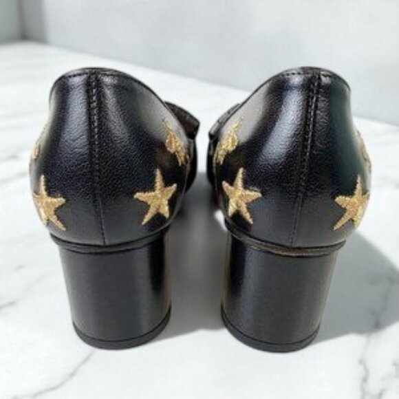 NIB Authentic Gucci Embroidered leather mid-heel pump - Picture 11 of 11